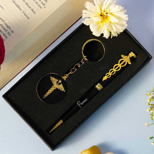 Doctor Pen Keychain Combo Gift Set - Uncommongifts.in